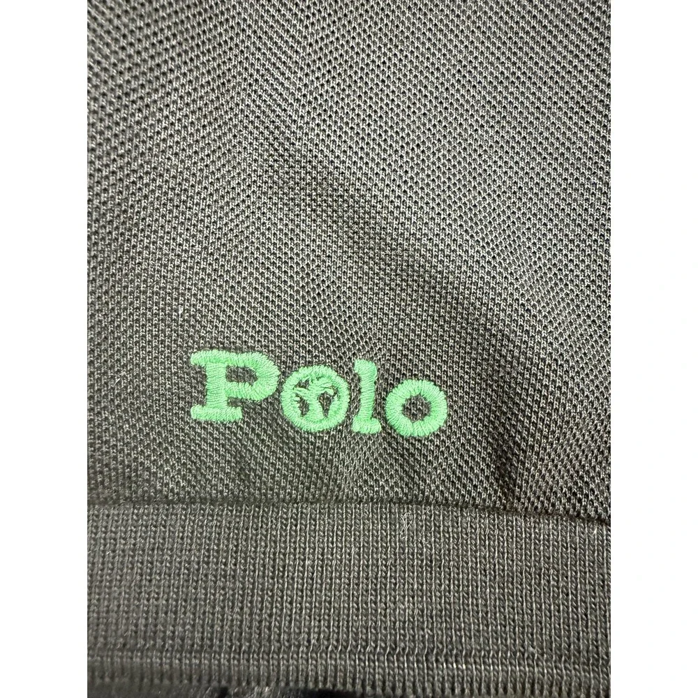 Polo Ralph Lauren Polo Shirt Mens 4XB Black The Earth Polo Green Pony Big & Tall